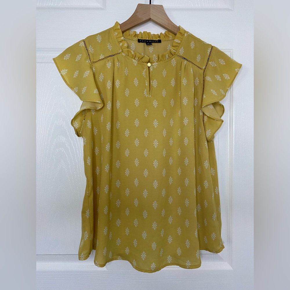 Haute Monde - size M - yellow/white